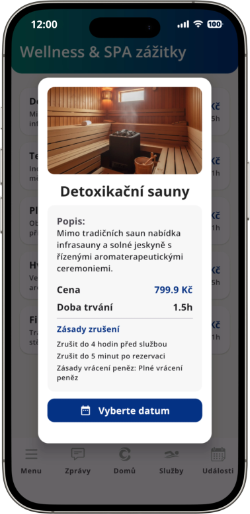 sluzby screen popup booking